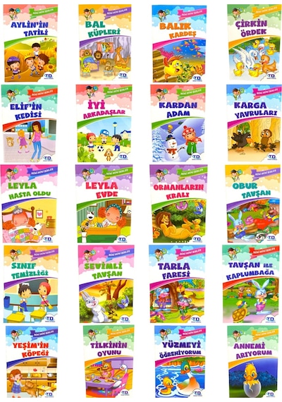 Mini Mini Birler Serisi 1. Ve 2.sınıf 20 Kitap Kutulu Okuma Seti