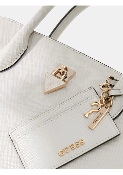 Guess Patsie Logo Kadın El Çantası Hwzg9919060 Krem