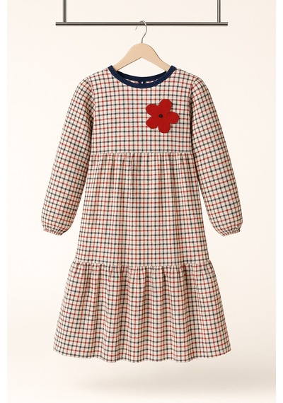 Angel&co. Girls Clothing Kareli Pamuk Kız Çocuk Modest Midi Elbise Çok Renkli Çok Renkli Angel&co. Girls Clothing Kareli Pamuk Kız Çocuk Modest Midi Elbise Çok Renkli Çok Renkli