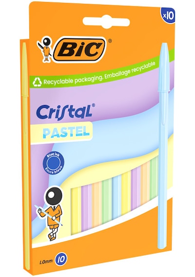 Bıc Cristal Pastel Tükenmez Kalem 10 Lu Set Çok Renkli