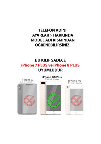 İphone 7 Plus-8 Plus Uyumlu Pembe Fiyonklu Ve Kiraz Desenli Krem Baskılı Silikon Kılıf