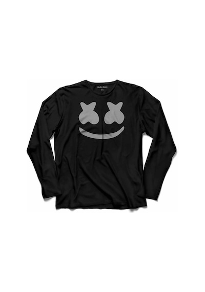 Erkek Marshmello Dj Chrıstopher Comstock Uzun Kollu Tişört