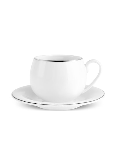 Karaca Adile 6 Kişilik Double Kahve / Çay Fincan Takımı 130 Ml Beyaz