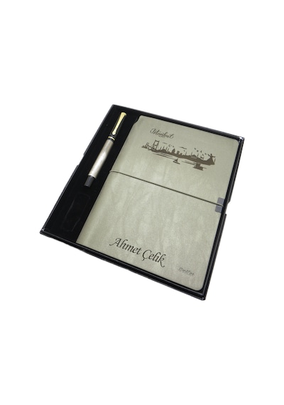 Scrikss İsme Özel Verona Defter İstanbul Silüeti + İsme Özel İst