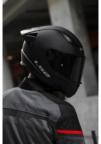 Rapıd 2 Race Mat Siyah Kask Siyah Cam + Spoıler Mat Siyah