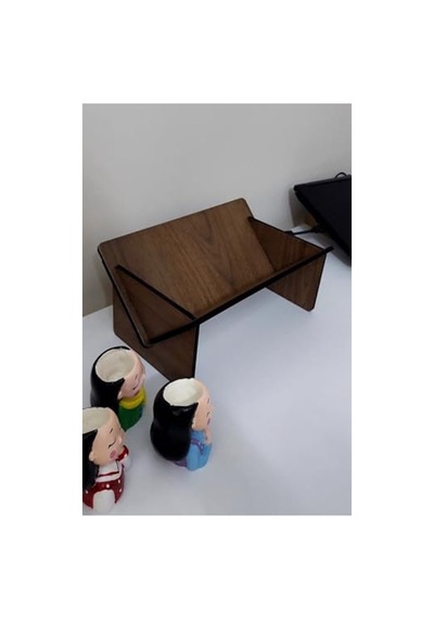 Mini Ahşap Masaüstü Kitaplık, 34 Cm Ve 50 Cm Seçenekleri Abanoz - Beyaz