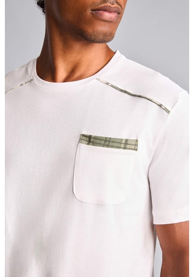 Defacto %100 Pamuk New Regular Fıt Kısa Kollu 2li Pijama Takımı H8717ax26smwt34 Beyaz-wt34