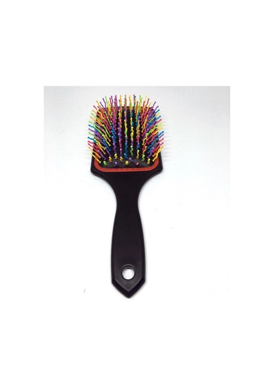 Pratik Renkli Uçlu Plastik Saç Fırçası Tarağı Ergonomik Tarak 5468
