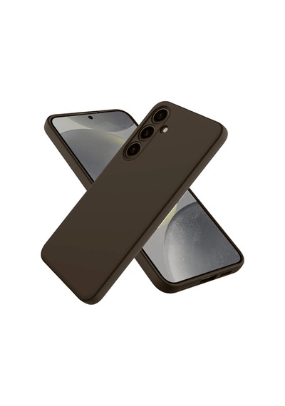 Samsung Uyumlu Galaxy A26 Kılıf First Silikon Kahverengi\