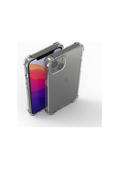 Apple Uyumlu iPhone 13 Mini Darbeye Dayanıklı Köşe Korumalı Kılıf Anti Şok Şeffaf Kapak Şeffaf