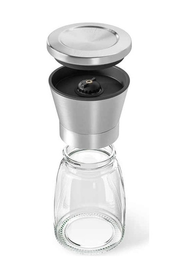 Cam Hazneli Çelik Kapaklı Tuz-biber Değirmeni 13 Cm Csm-130 Cam Çok Renkli Diğer