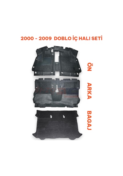 Fiat Doblo Halı Seti 2000 - 2009 Arası Uyumlu - Öz-iş