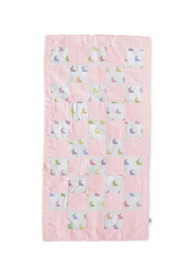 Deux Lapins Müslin Bebek Yatak Örtüsü - Rainbow Lapin Pink 36 Derece Üstü