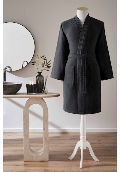Özdilek Quadruple Kimono Bornoz Siyah