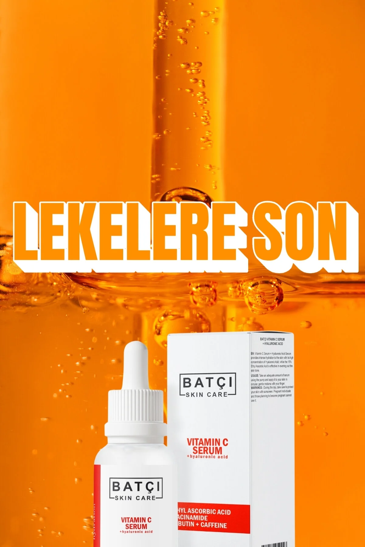 C Vitamini, Arbutin, Kafein Ve Niacinamide İçeren Aydınlatıcı & Canlandırıcı Serum 30 Ml