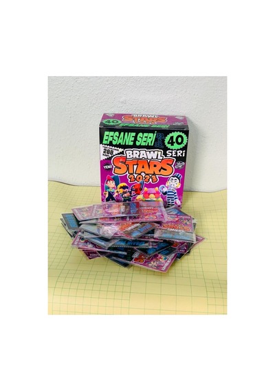 Brawl Stars Efsane 40. Seri 2'li Paketlerde 150x2 Toplam 300 Adet Kutulu Oyun Kartı