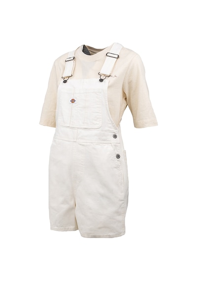 Dıckıes Dickies Dickies Duck Canvas Bib Kadın Siyah Tulum 3286 Beyaz