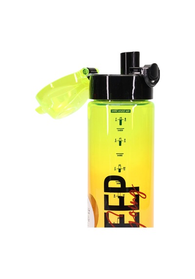Su Matarası Tritan Geniş Ağız Su Şişesi Keep Spor Matarası Suluğu Bpasız 550 Ml Sarı 0100