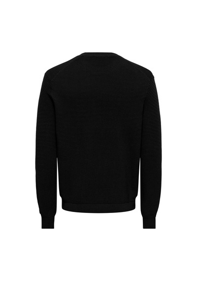 Only & Sons Onsron Reg Ls Crew Neck Knıt Noos Black Çok Renkli