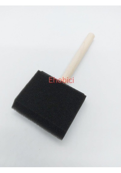 Vernik Fırçası 906 Siyah Sünger Fırça 7.5cm