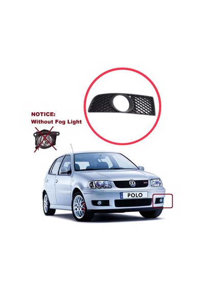Vw Polo 3 6n2 1999-2001 Makyajlı İçin Ön Sol Sis Far Çerçevesi