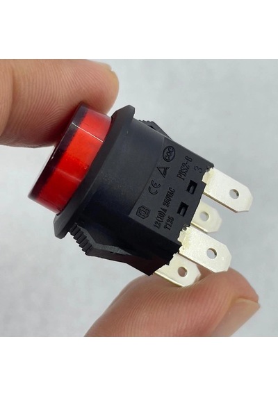 Ic-180n Buton Plastik 22mm 12v 4p Kırmızı
