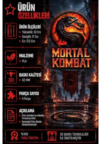 Mortal Kombat Smoke Figür 30 Cm Lin Kuei Ninja