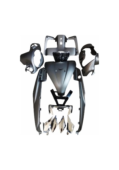 Türkmopet Tvs Jupiter 125 Kaporta Seti Gri 13 Parça 1