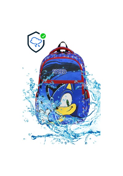 Yeni Sezon Speed Desenli 2li Ortopedik Erkek Çocuk Okul Çantası Seti Okul Çantası+beslenmeçantası MAvi
