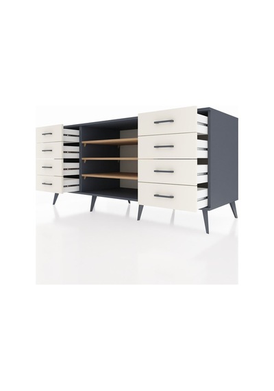 Kronos Konsol 3 Raflı 8 Çekmeceli 176x59x83 Antrasit-çam/aytaşı Çam/aytaşı Kronos Konsol 3 Raflı 8 Çekmeceli 176x59x83 Antrasit-çam/aytaşı Çam/aytaşı