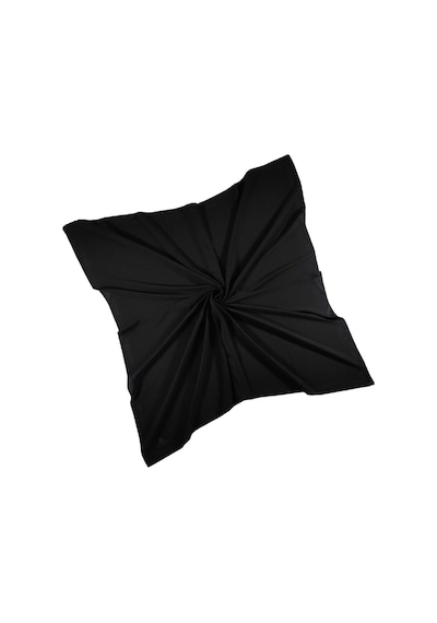 Mim Eşarp Mısırlı Eşarpları Medine Ipeği Büyük Boy Eşarp 110x110 Cm Siyah