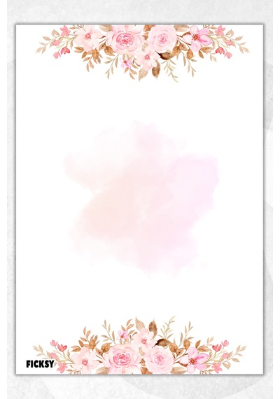 A5 Çiçek Bloknot Çizgisiz Defter - 50 Yaprak - Memopad - Notepad - Not Defteri - Not Kağıdı - 2972 Çok Renkli
