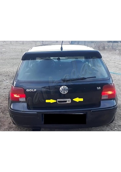 Db Chrome Vw Golf 4 Bagaj Açma Nikelajı 1998-2004 2 Parça P.Çelik