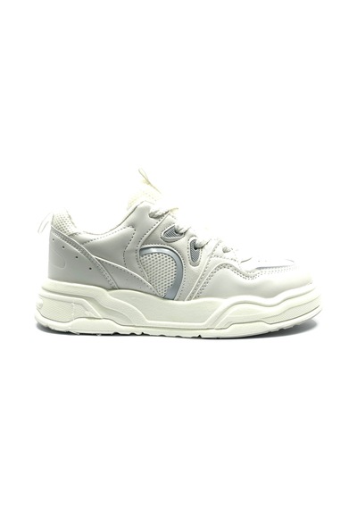 Cool Jacop Bağcık Görünümlü Cırt Cırtlı Sneaker Ortopedik Çocuk Spor Ayakkabı Beyaz