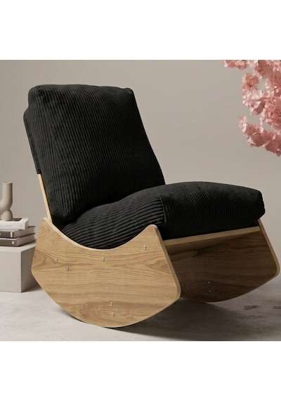 Comfort Sallanır Koltuk Tv Koltuğu Sallanan Berjer Sandalye Siyah