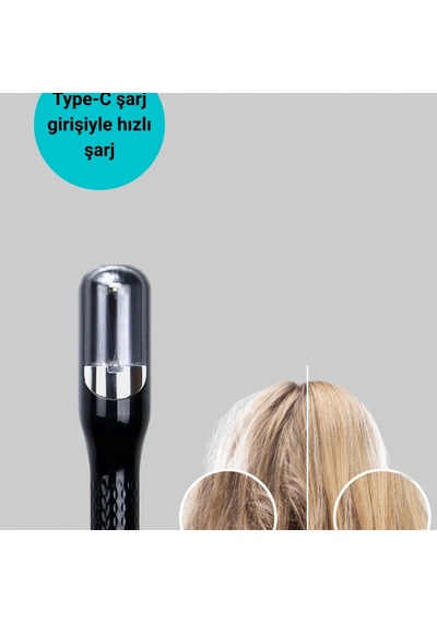 Rh-6668 Şarjlı Kablosuz Saç Kesme Makinesi Taşınabilir Erkek Bakım Cihazı