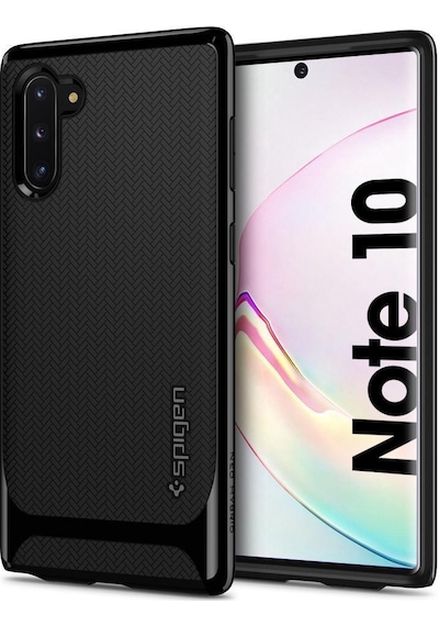 Spigen Galaxy Uyumlu Note 10 İle Uyumlu Kılıf Neo Hybrid Shiny Black