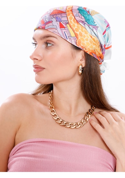 Tarzını Seç Masal Şatosu Model Fular Bandana Şal Estascarf 70x70 Cm