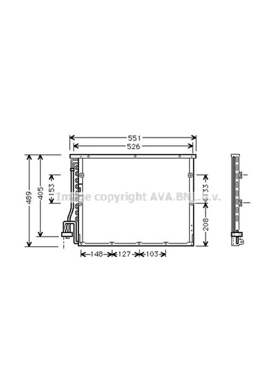 Ava Klima Radyatörü Kondenser Bmw 3 Serisi E36 64538391406 Bw5148