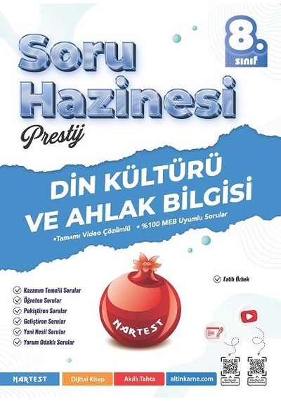 Nartest Yayınları 8.sınıf Soru Hazinesi Paragraf-türkçe-matematik-fen Bilimleri-inkılap Tarihi-din Kültürü Seti 6 Kitap