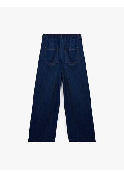 Koton Pamuklu Yüksek Bel Geniş Paça Denim Pantolon - Bianca Wide Leg Jeans Koyu İndigo 6wal40108md Dark Indigo Koton Pamuklu Yüksek Bel Geniş Paça Denim Pantolon - Bianca Wide Leg Jeans Koyu İndigo 6wal40108md Dark Indigo