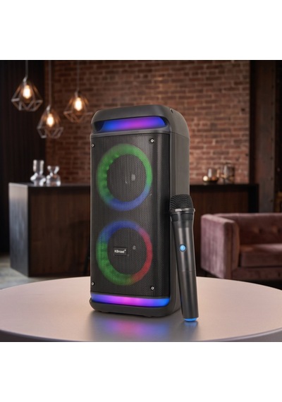 Kts-2089 Rgb Işıklı Taşınabilir Bluetooth Hoparlör - Şarjlı Parti Höpörlör