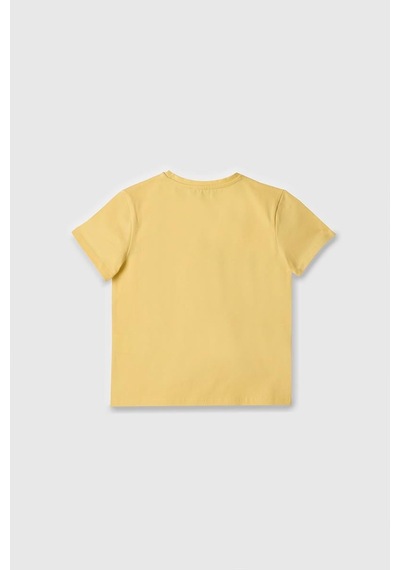 United Colors Of Benetton Kız Çocuk T Shirt Sarı Bnt-g21814-1377 Sarı