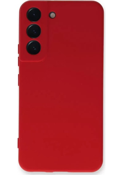 Newface Samsung Galaxy S23 Plus Kılıf Nano İçi Kadife Silikon - Kırmızı
