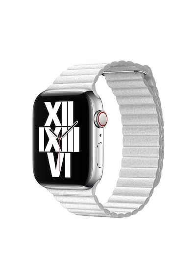 Watch 40mm Uyumlu Krd-09 Deri Lop Mkst Kordon-beyaz