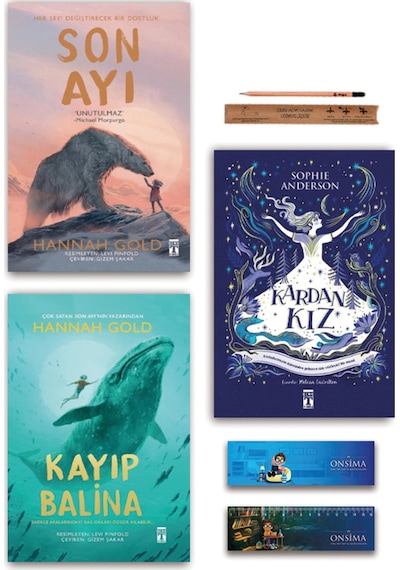 Genç Timaş Kardan Kız - Son Ayı - Kayıp Balina Set 3 Kitap