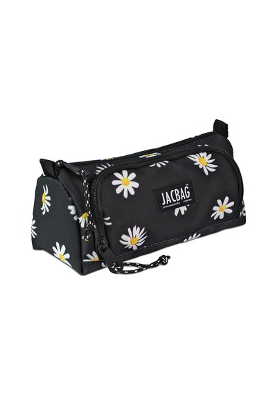 Jacbag Prime Xl-lastik Ayraçlı İki Bölmeli Kalem Kutusu Prime Xl-papatya renkli