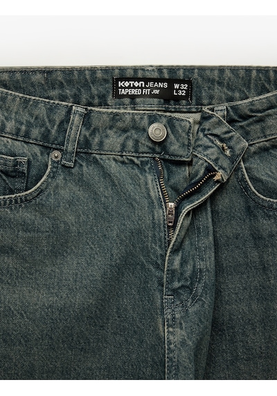 Koton Normal Bel Regular Fit Tapered Jean Pantolon - Joe Jean İndigo Stone 7wam40145nd İndigo - Taş Koton Normal Bel Regular Fit Tapered Jean Pantolon - Joe Jean İndigo Stone 7wam40145nd İndigo - Taş