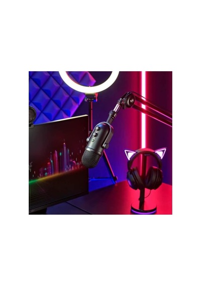Seiren V2 Pro - Yayıncılar İçin Profesyonel Usb Mikrofon 30 Mm Dinamik Mikrofon, Analog Kazanç Sınırlayıcı, Entegre Doldurma Damperi Ve Ön Cam , Siyah