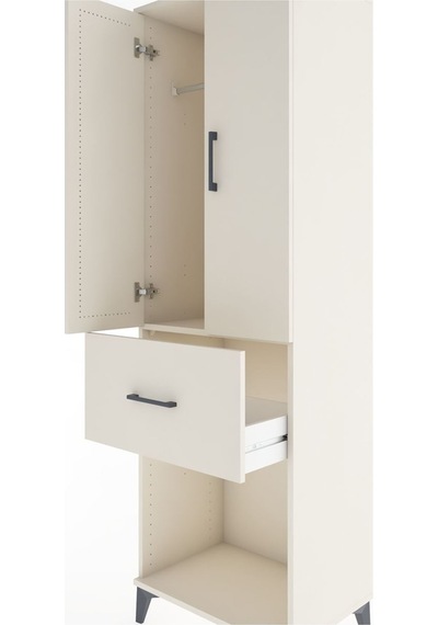 Hyperion Dolap Tek Raflı Tek Çekmeceli Tek Askılı 60x44x195 Aytaşı-aytaşı Aytası